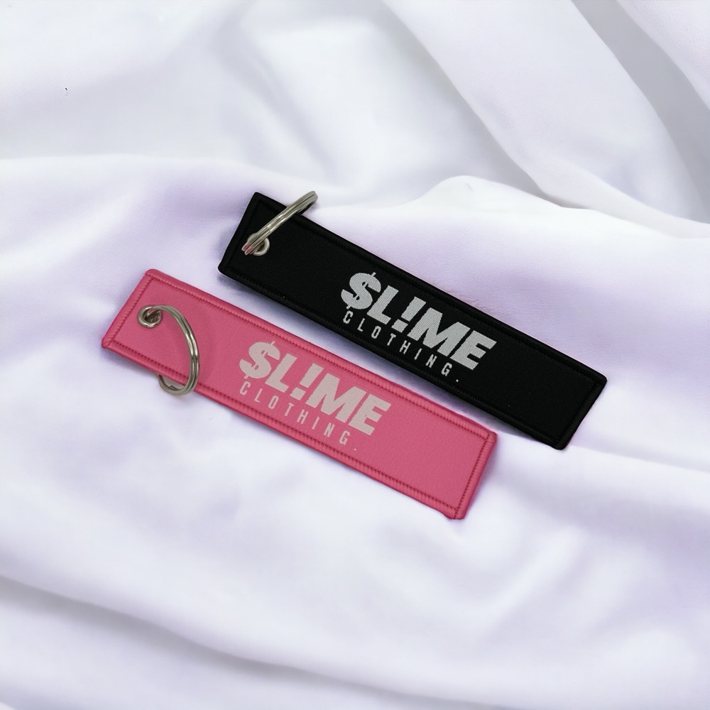 Slime Clothing Keychains in Black and Pink - Picture 3 of 4